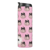 Pumpkin und Bow Pink Coquette Halloween Thermosbecher (Nach rechts gedreht)