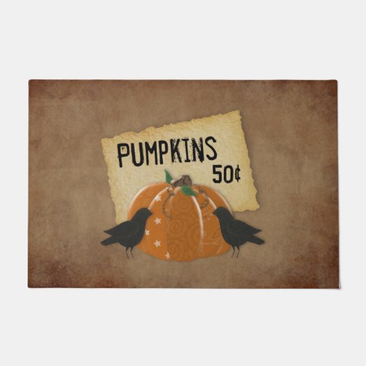 Pumpkin und Crows Door Mat Fußmatte (Vorderseite)