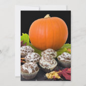Pumpkin und Cupcakes Halloween-Party Einladung (Rückseite)