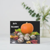 Pumpkin und Cupcakes Postcard Postkarte (Stehend Vorderseite)