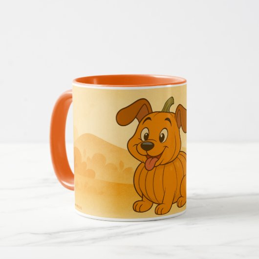 Pumpkin und ein Hund Tasse (Vorderseite Links)