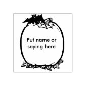 Pumpkin und Fledermausleder 2 Illustrationsart Bri Gummistempel (Prägung)