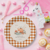 Pumpkin und Gewürz und alles Nizza Baby Dusche Pappteller (Party)