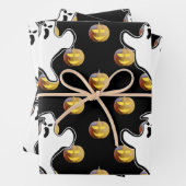 Pumpkin und Ghost Halloween Wrapping Paper Sheet Geschenkpapier Set (Beispiel)