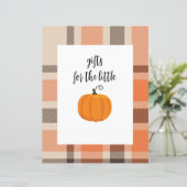 Pumpkin und Kariertes Geschenktisch-Poster (Stehend Vorderseite)