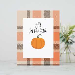Pumpkin und Kariertes Geschenktisch-Poster