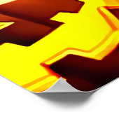 Pumpkin und Lady mit Katzenohren | Art der AI Poster (Ecke)