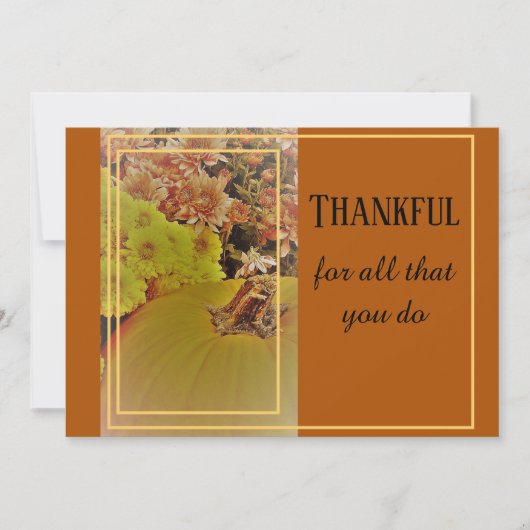 Pumpkin und Mehm 2 / dankbar / 5" x 7" Postkarte (Vorderseite)