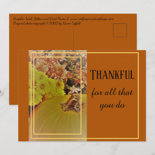 Pumpkin und Mehm 2 / dankbar / 5" x 7" Postkarte