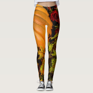 Pumpkin- und Mum-Arrangement Leggings