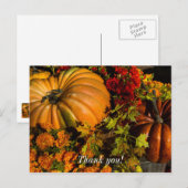 Pumpkin- und Mum-Arrangement Postkarte (Vorne/Hinten)