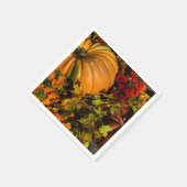Pumpkin- und Mum-Arrangement Serviette (Ecke)