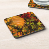Pumpkin- und Mum-Arrangement Untersetzer (Linke Seite)