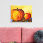 Pumpkin und Nuts Canvas Print Leinwanddruck (Insitu (Wohnzimmer))