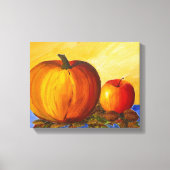 Pumpkin und Nuts Canvas Print Leinwanddruck (Vorderseite)