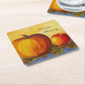 Pumpkin und Nuts Rechteckiger Pappuntersetzer (angewinkelt)