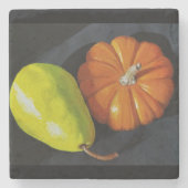 Pumpkin und Pear Stone Untersetzer (Vorderseite)