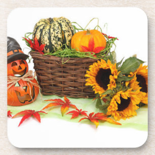 Pumpkin und Sonnenblumen Untersetzer