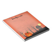 Pumpkin und Spuk Haus Notizblock (angewinkelt)