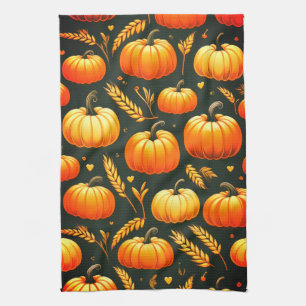 Pumpkin und Weizen Küchentücher