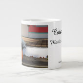 Pumpkin und White Mums - Martha's Vineyard Jumbo-Tasse (Vorderseite)