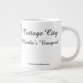 Pumpkin und White Mums - Martha's Vineyard Jumbo-Tasse (Rechts)