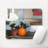 Pumpkin und White Mums - Martha's Vineyard Mousepad (Mit Mouse)