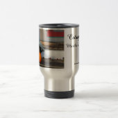 Pumpkin und White Mums - Martha's Vineyard Reisebecher (Mittel)