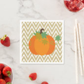 Pumpkin und Zickzack Zigzag Musterpapier Napkins Serviette (Beispiel)