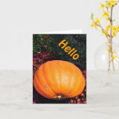 PUMPKIN UNTER DEN BLUME (FOTOG) KARTE (Gelbe Blume)