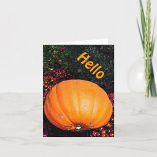 PUMPKIN UNTER DEN BLUME (FOTOG) KARTE