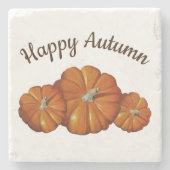 Pumpkin-Untersetzer Steinuntersetzer (Vorderseite)