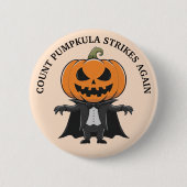 Pumpkin Vampire Button (Vorderseite)