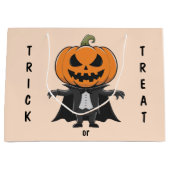 Pumpkin Vampire Große Geschenktüte (Vorderseite)