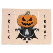 Pumpkin Vampire Große Geschenktüte (Rückseite)