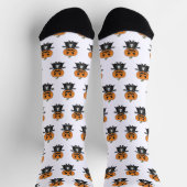 Pumpkin Vampire Socken (Oben)
