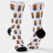Pumpkin Vampire Socken (Gewinkelt)