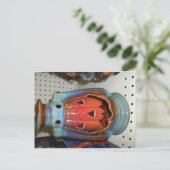 Pumpkin Vase Postkarte (Stehend Vorderseite)