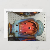 Pumpkin Vase Postkarte (Vorne/Hinten)