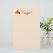 Pumpkin verlasse Süßigkeitsnamen und -adresse Briefpapier (Stehend Vorderseite)