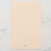 Pumpkin verlasse Süßigkeitsnamen und -adresse Briefpapier (Rückseite)