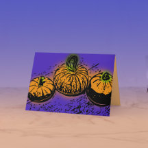 Pumpkin-Verschwörung 12x18 Faltkarte