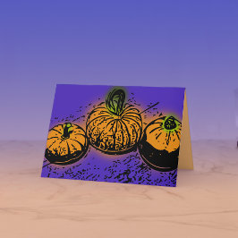 Pumpkin-Verschwörung 12x18 Faltkarte Einladung