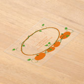 Pumpkin Vines Akryllische Einladung (Ablage )