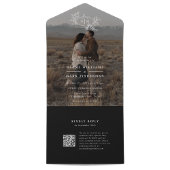 Pumpkin Vines Foto Hochzeitsmonogramm mit UAWG All In One Einladung