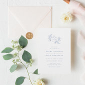 Pumpkin Vines Monogram Wedding Einladung