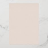 Pumpkin Vines Monogram Wedding Foil Einladung (Rückseite)