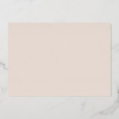 Pumpkin Vines Monogram Wedding Foil Einladung (Rückseite)