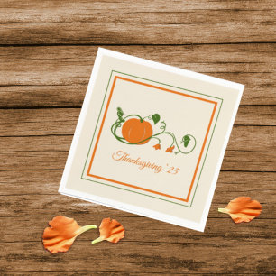 Pumpkin Vines Serviette