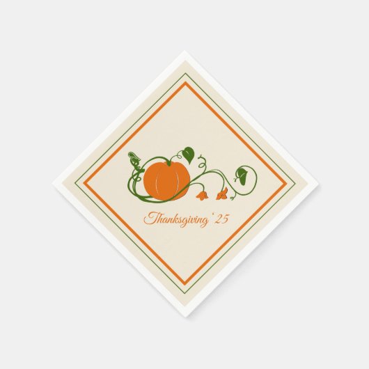 Pumpkin Vines Serviette (Ecke)